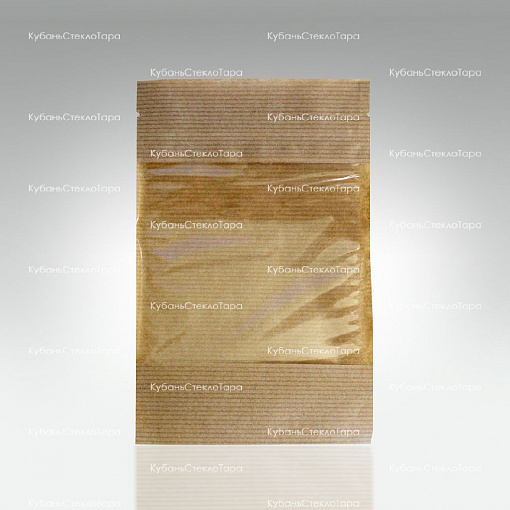Крафт-пакет 120*185 окно 10см (зип-лок) оптом и по оптовым ценам в Санкт-Петербурге