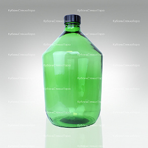 Бутыль 10,0 л Казацкий (зеленый) стеклянный оптом и по оптовым ценам в Санкт-Петербурге