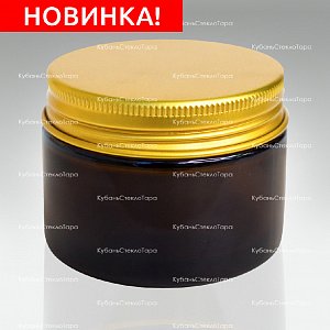 0,050 ТВИСТ коричневая банка стеклянная с золотой алюминиевой крышкой оптом и по оптовым ценам в Санкт-Петербурге