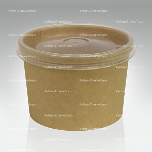 Упаковка для супа 230 мл с пластиковой крышкой оптом и по оптовым ценам в Санкт-Петербурге