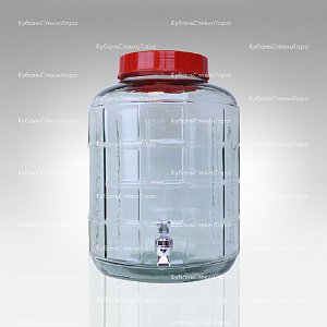 Бутыль (банка) стеклянный GL-70/18 л с краником оптом и по оптовым ценам в Санкт-Петербурге
