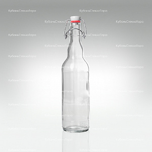 Бутылка «Бугельная» 0,500 л. (прозрачная) стеклянная с пробкой оптом и по оптовым ценам в Санкт-Петербурге