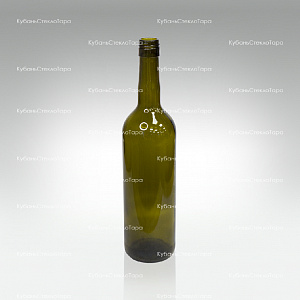 Бутылка 0,750 Бордо оливковая ВИНТ(30) стекло оптом и по оптовым ценам в Санкт-Петербурге
