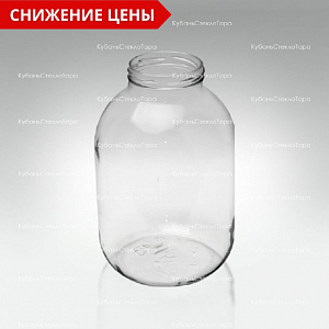 Стеклобанка 3,0 ТВИСТ (82) банка стеклянная оптом и по оптовым ценам в Санкт-Петербурге