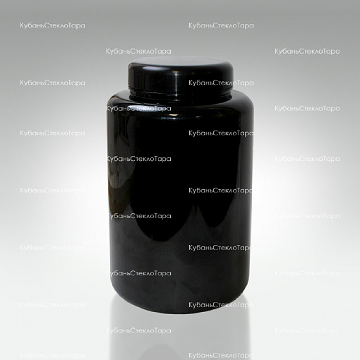 Банка 3 л (100) пластик черная с крышкой (Б-Ч-3000) оптом и по оптовым ценам в Санкт-Петербурге