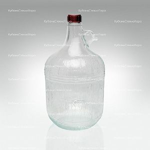 Винная бутылка 5 л "Дария" стекло с крышкой (38) оптом и по оптовым ценам в Санкт-Петербурге