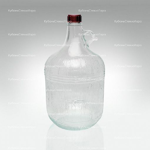 Винная бутылка 5 л "Дария" стекло с крышкой (38) оптом и по оптовым ценам в Санкт-Петербурге