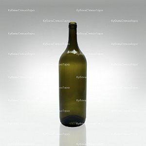 Бутылка 1,0  Бордо оливковая стекло оптом и по оптовым ценам в Санкт-Петербурге