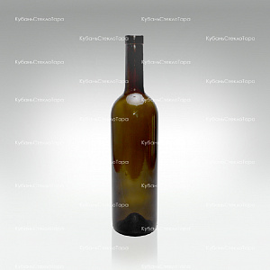 Бутылка 0,750 Бордо оливковая (П-29-А4) стекло оптом и по оптовым ценам в Санкт-Петербурге