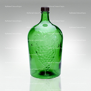 Винная бутылка 5 л (38) зеленая стекло оптом и по оптовым ценам в Санкт-Петербурге